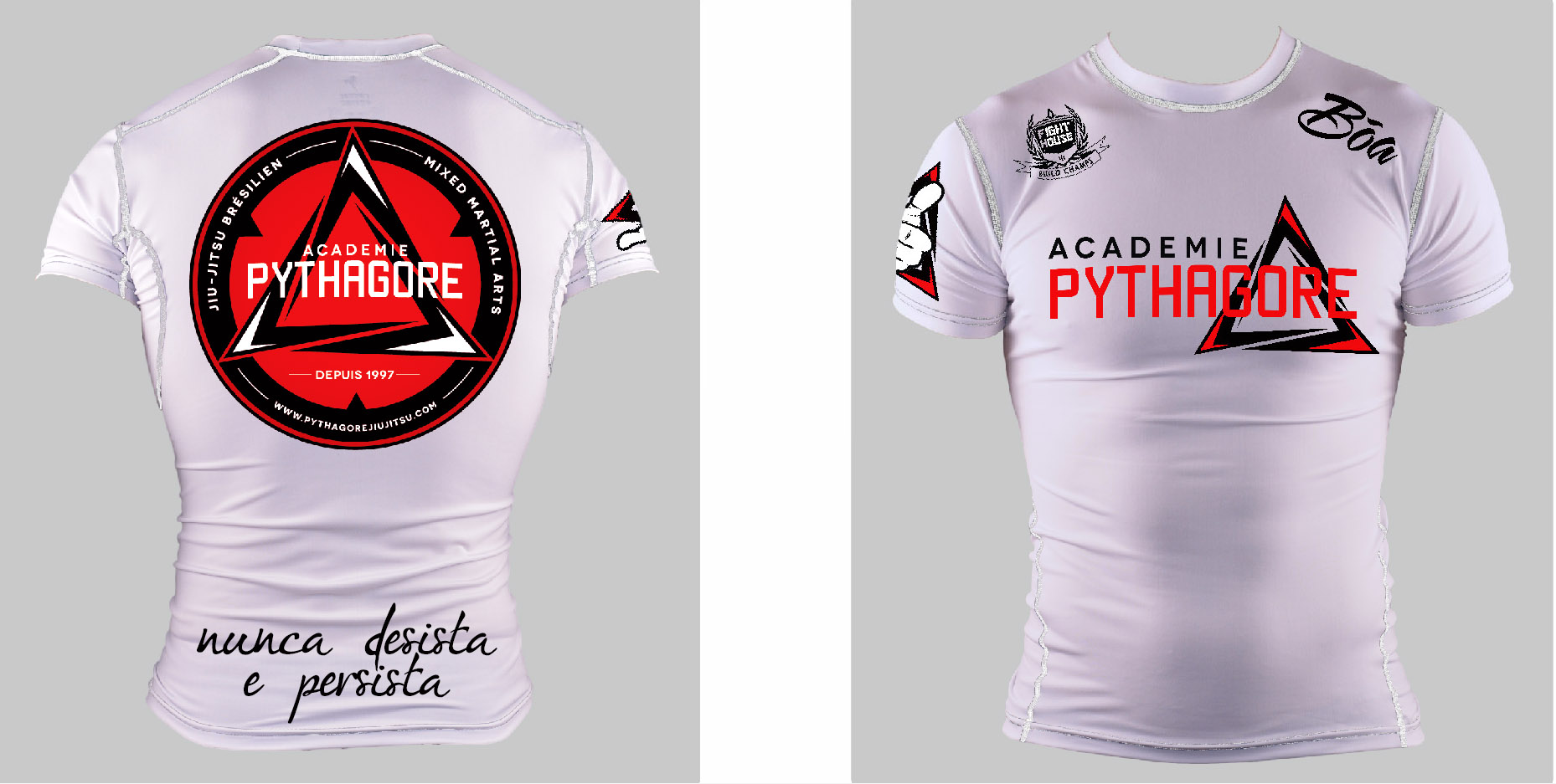 Rashguards aux normes IBJJF - Académie Pythagore - Jiu Jitsu Brésilien et  Mixed Martial Arts (M.M.A)