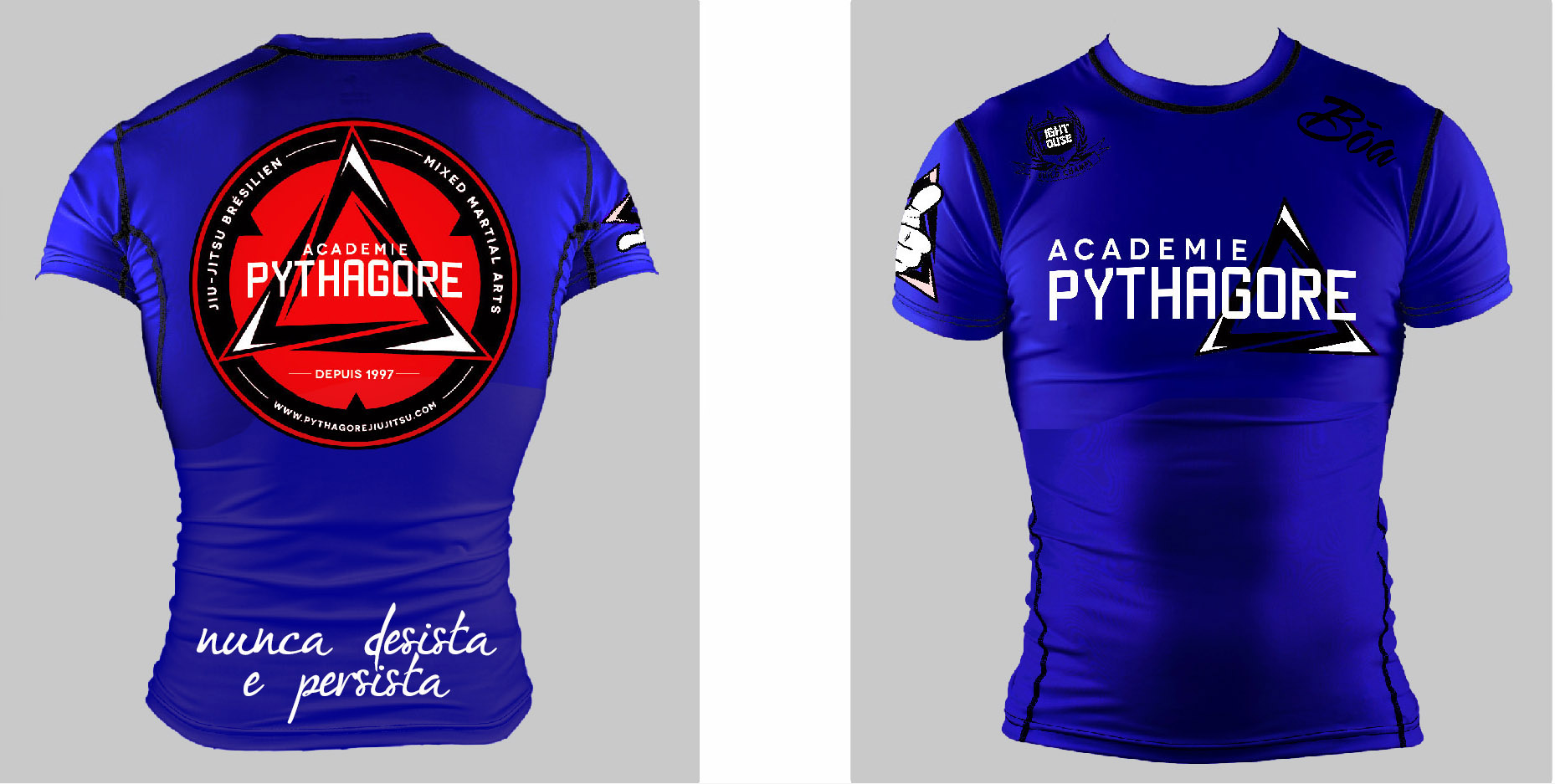 Rashguards aux normes IBJJF - Académie Pythagore - Jiu Jitsu Brésilien et  Mixed Martial Arts (M.M.A)