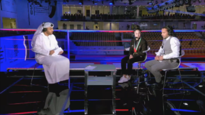 Emmanuel Fernandez en interview avec la télé d'Abu Dhabi